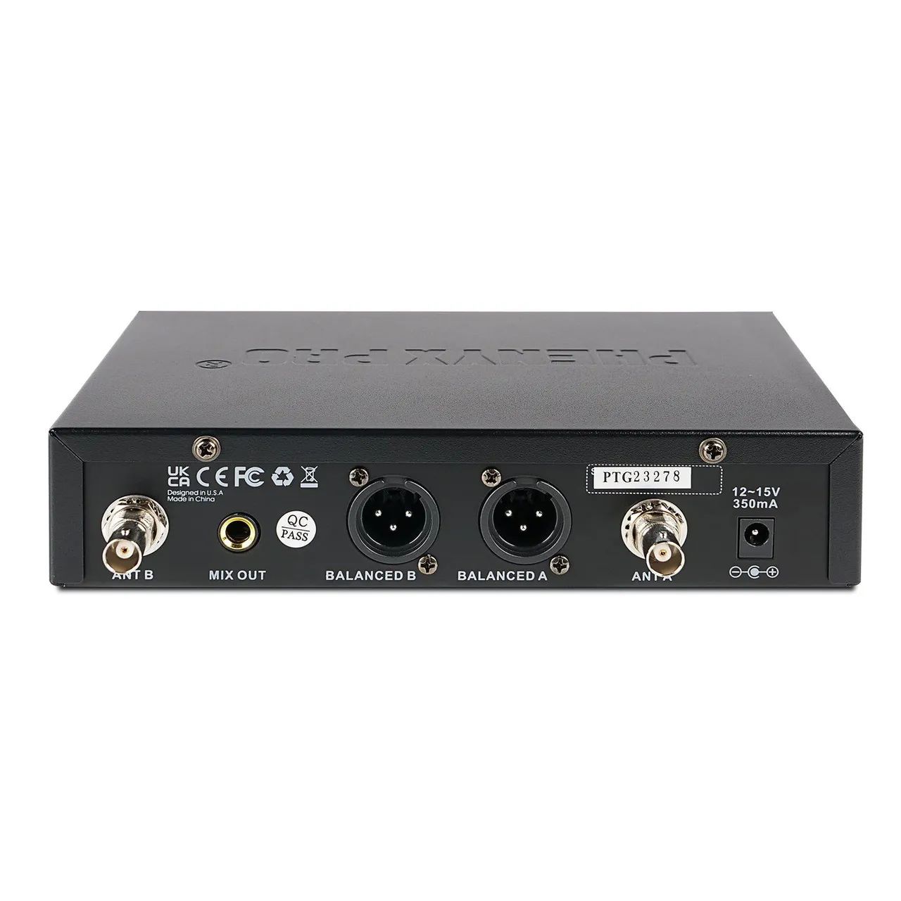Sistema de microfone Headset sem fio UHF duplo com varredura automática - PTU-71-2B  - Foto 3