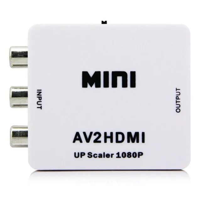Promoção: Conversor Rca Para Saída Hdmi Mini adaptador 1080p Compatível Tv Entrada Hdmi - Foto 2