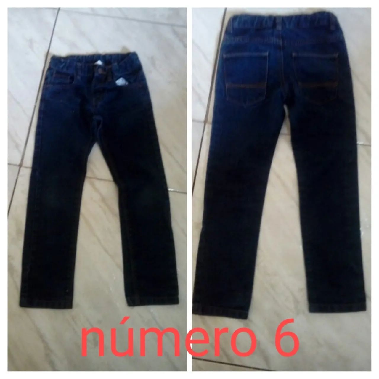 Calça Jeans Infantil - Número 6 e 8 - Foto 2