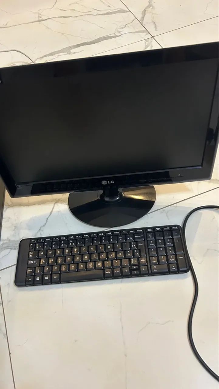 Computador + tela LG + teclado + transformador 220V, 1500W - Foto 4