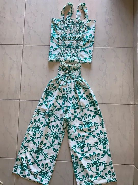 conjunto estampado verde  novo  m - Foto 5