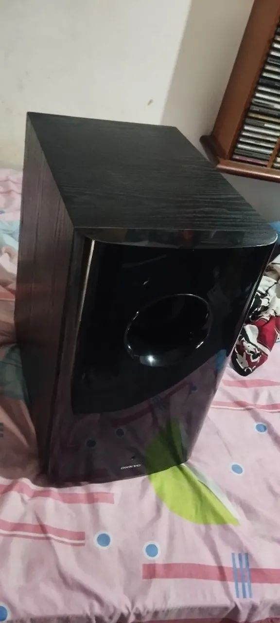 subwoofer onkyo ativo 200w