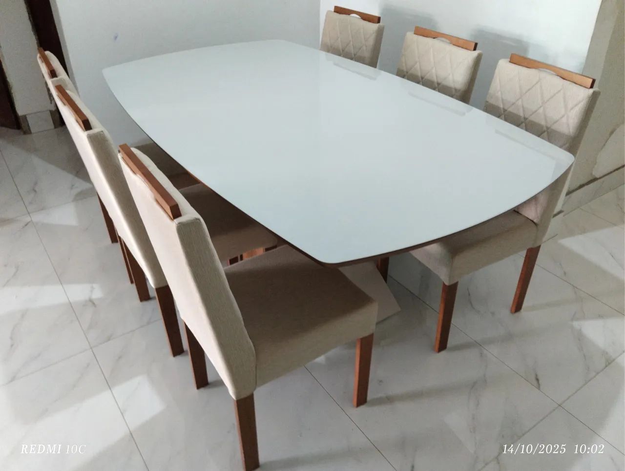 Mesa de jantar pintura laca e madeira  - Foto 2