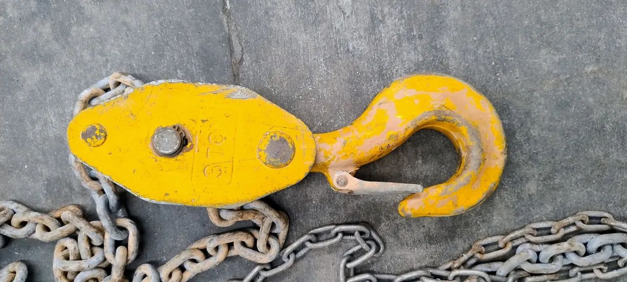 Talha manual de corrente 3ton 5 metros corrente  - Foto 3