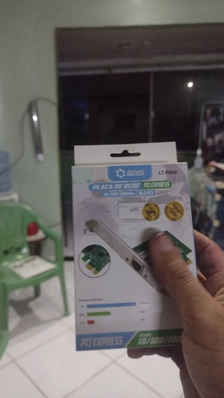 Placa de Rede PCI Express 10/100/1000 Mbps RJ45
