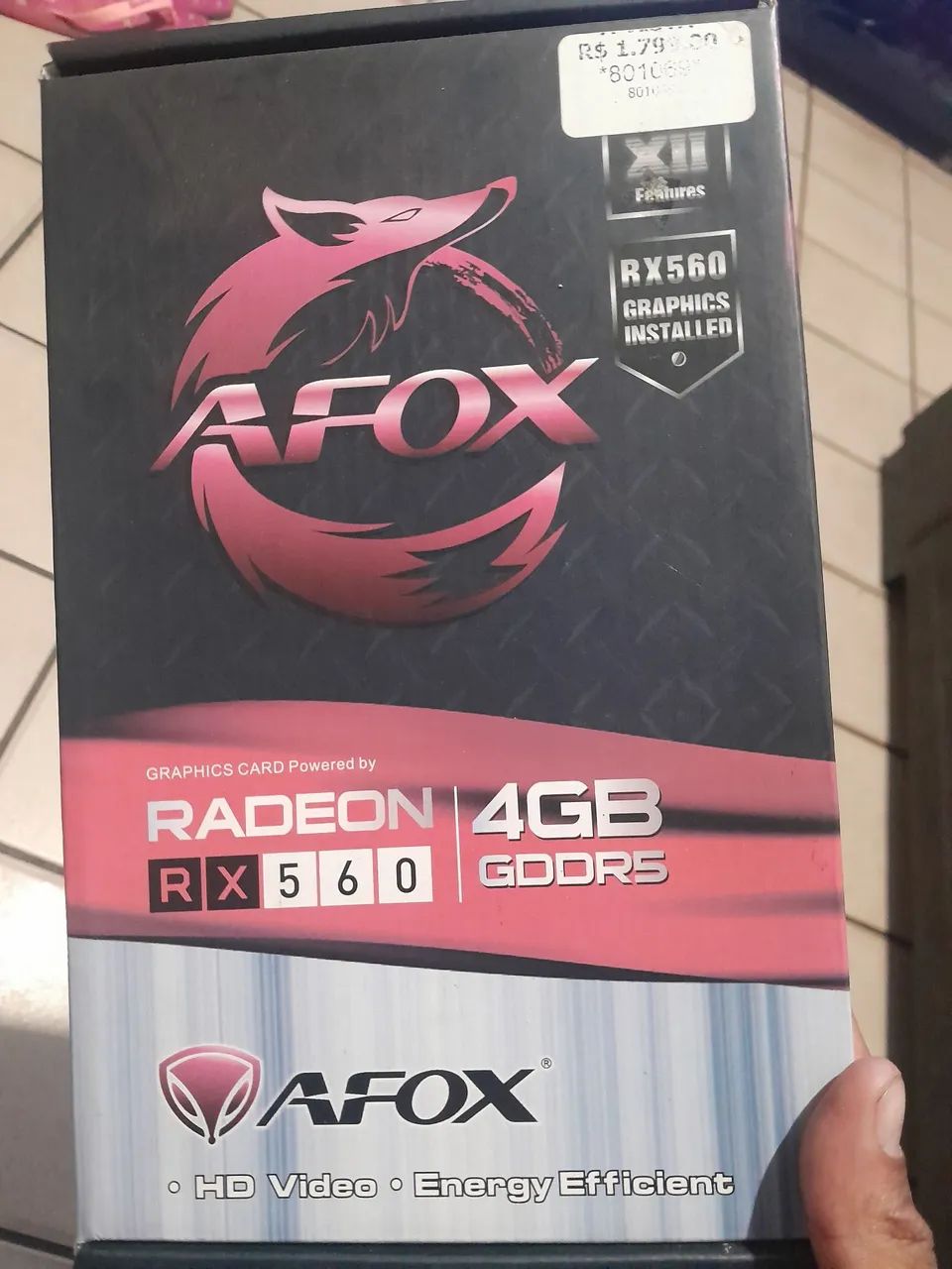 Graphics Card Pro 560x Radeon Pro 560x Con 4gb De Memoria Gddr5