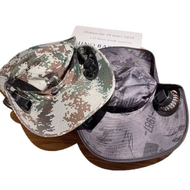 Chapéu de ventilador Solar USB chapéu com ventilador carregavel - Foto 5