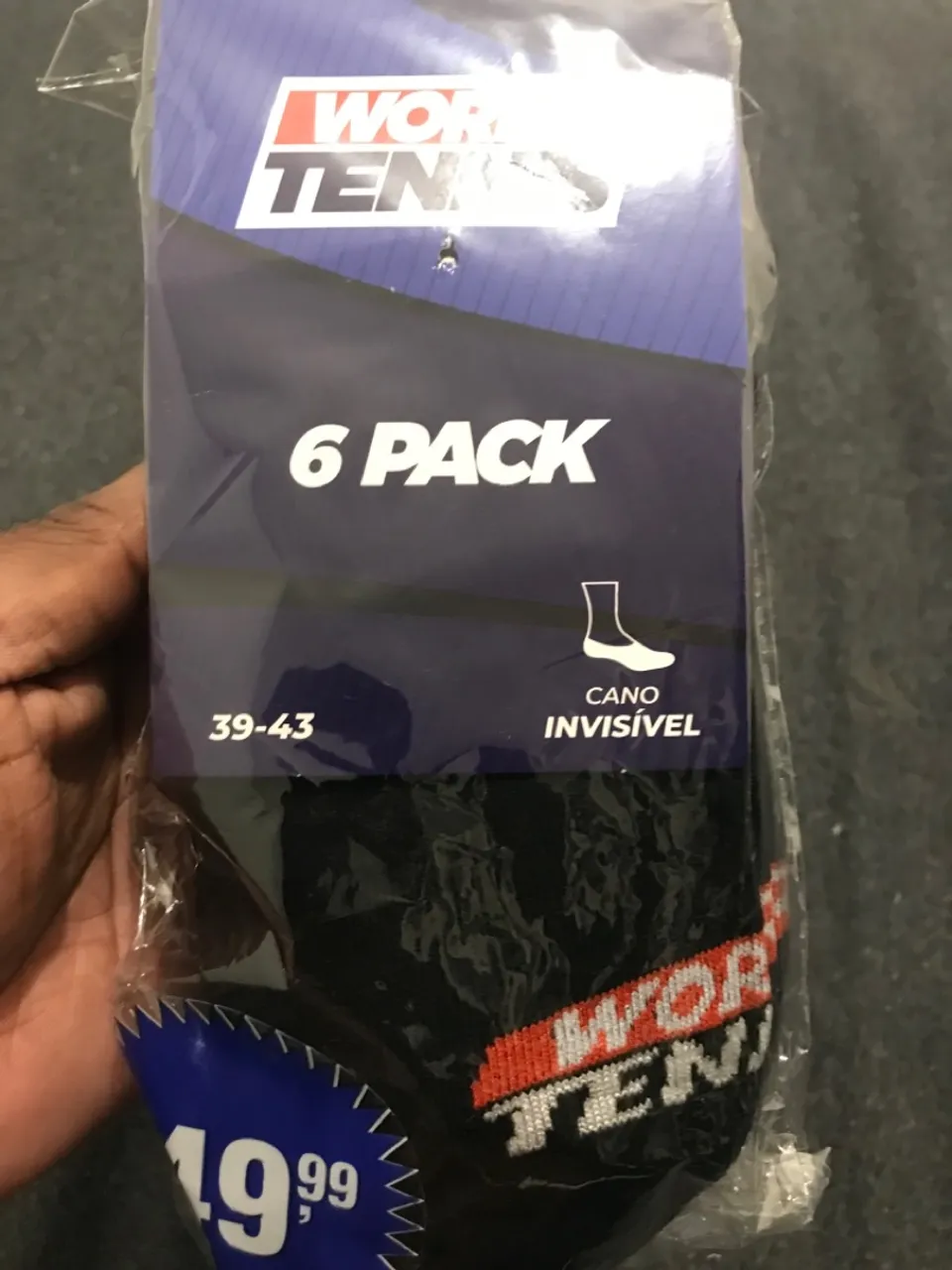 Meias Invisíveis World Tennis - 6 Pares