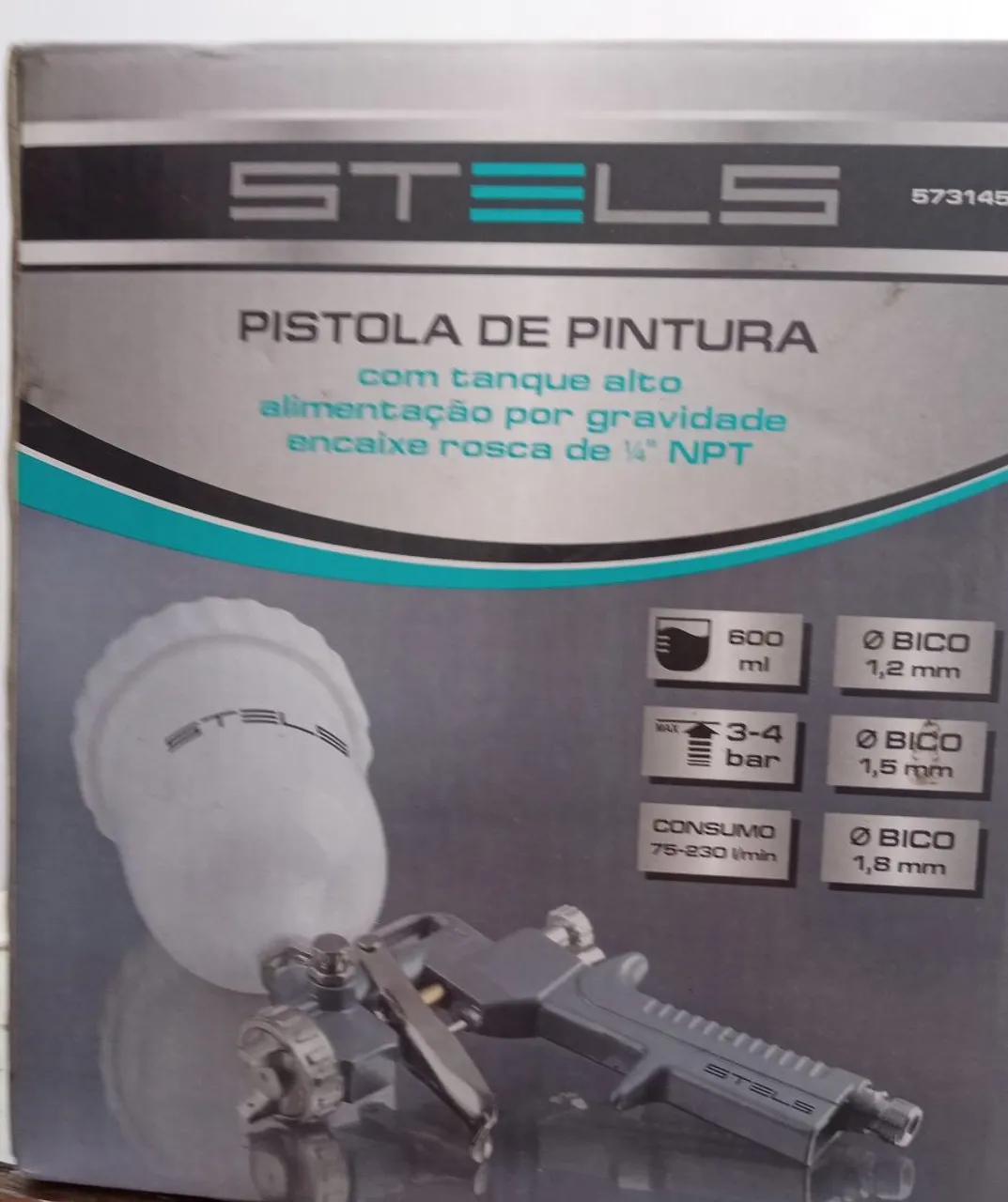 Pistola de Pintura STELS - Tanque Alto