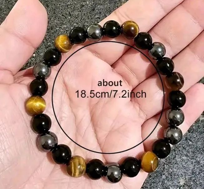 pulseira luxo olho de tigre ( proteção, energia, poder)  - Foto 3