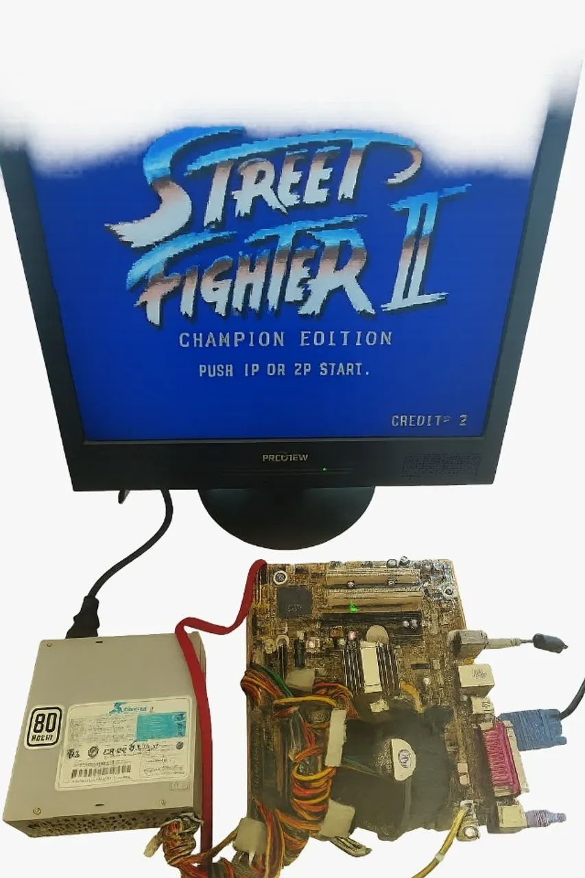 Placa Mãe com Sistema de Jogos Mega Tech - Completa - Foto 2