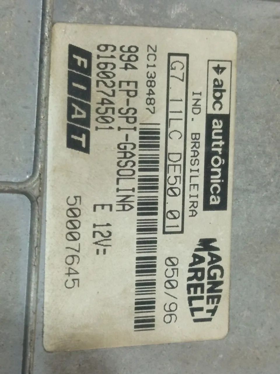 Modulo Injeção Central Fiat Uno 1.0 8v 1996 1997 1998 A 2002 - Foto 8