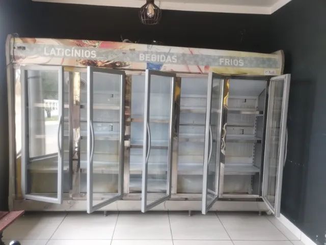 Freezer 5 portas, freezer horizontal, balcões para bar, etc.
