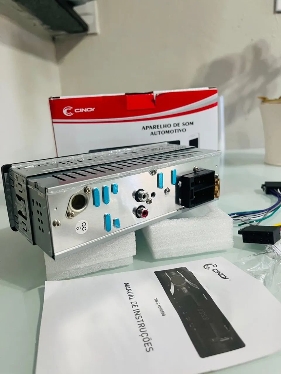 Aparelho de Som Automotivo Cinoy MP3 WMA FM USB SD Card APP Control - Foto 5