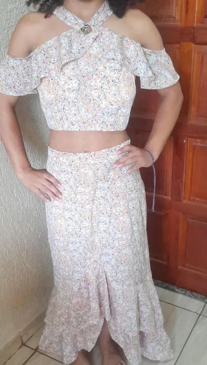 Conjunto sereia Floral