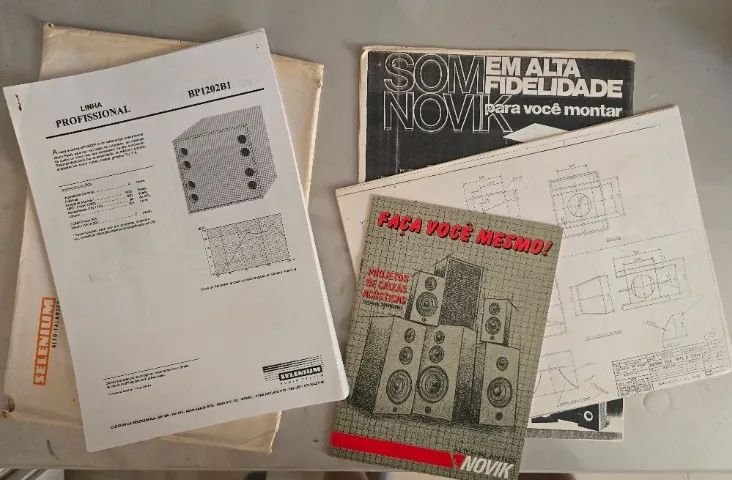 Revistas e projetos de caixas de som - Som vintage - Foto 2