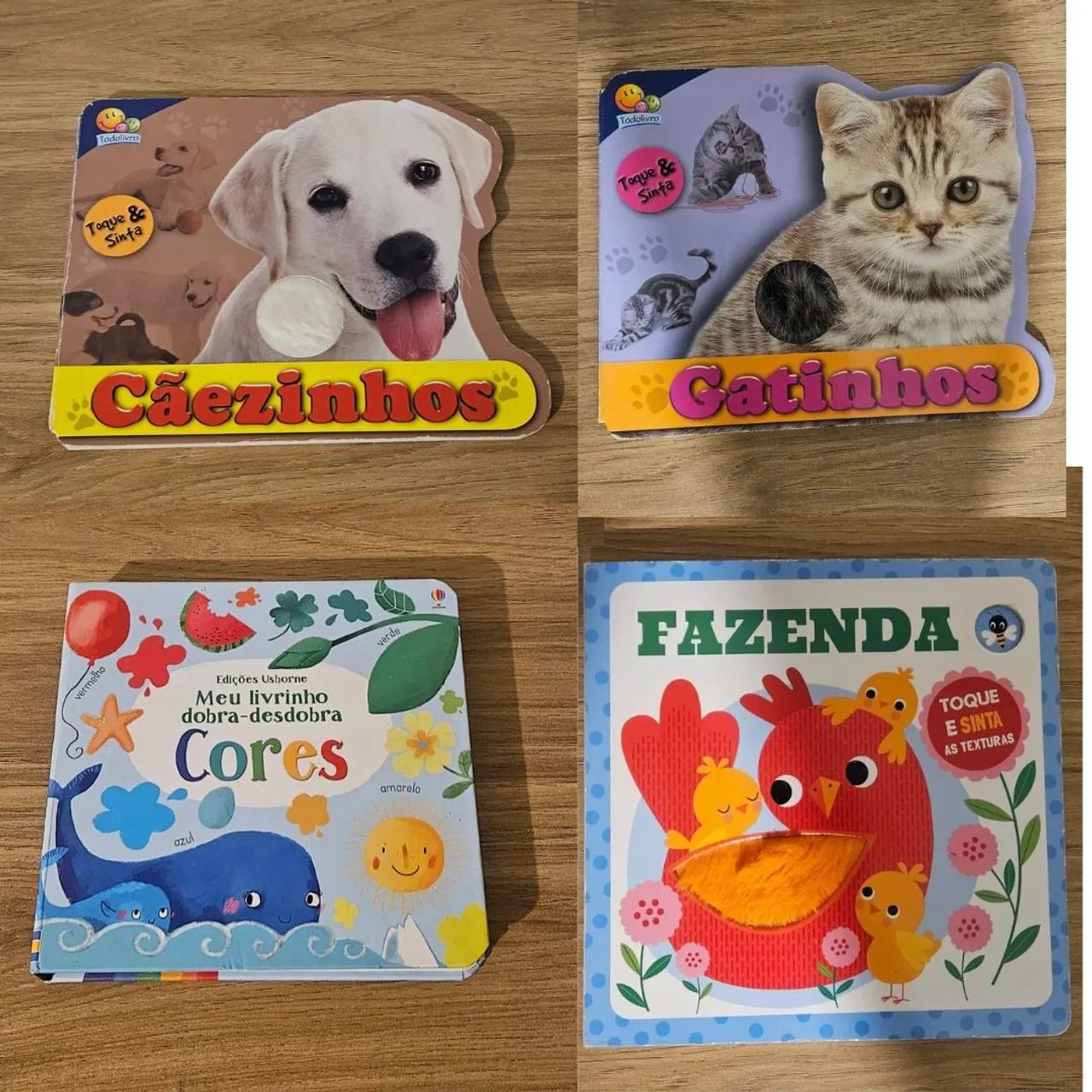 Livros sensoriais infantis