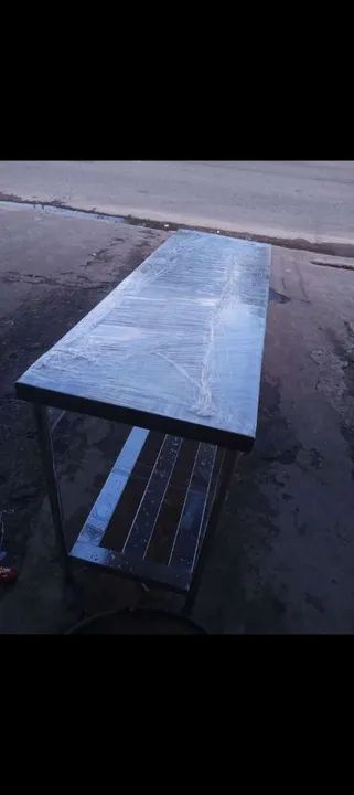 Mesa de aço inox para comercio 150x50 - Foto 3