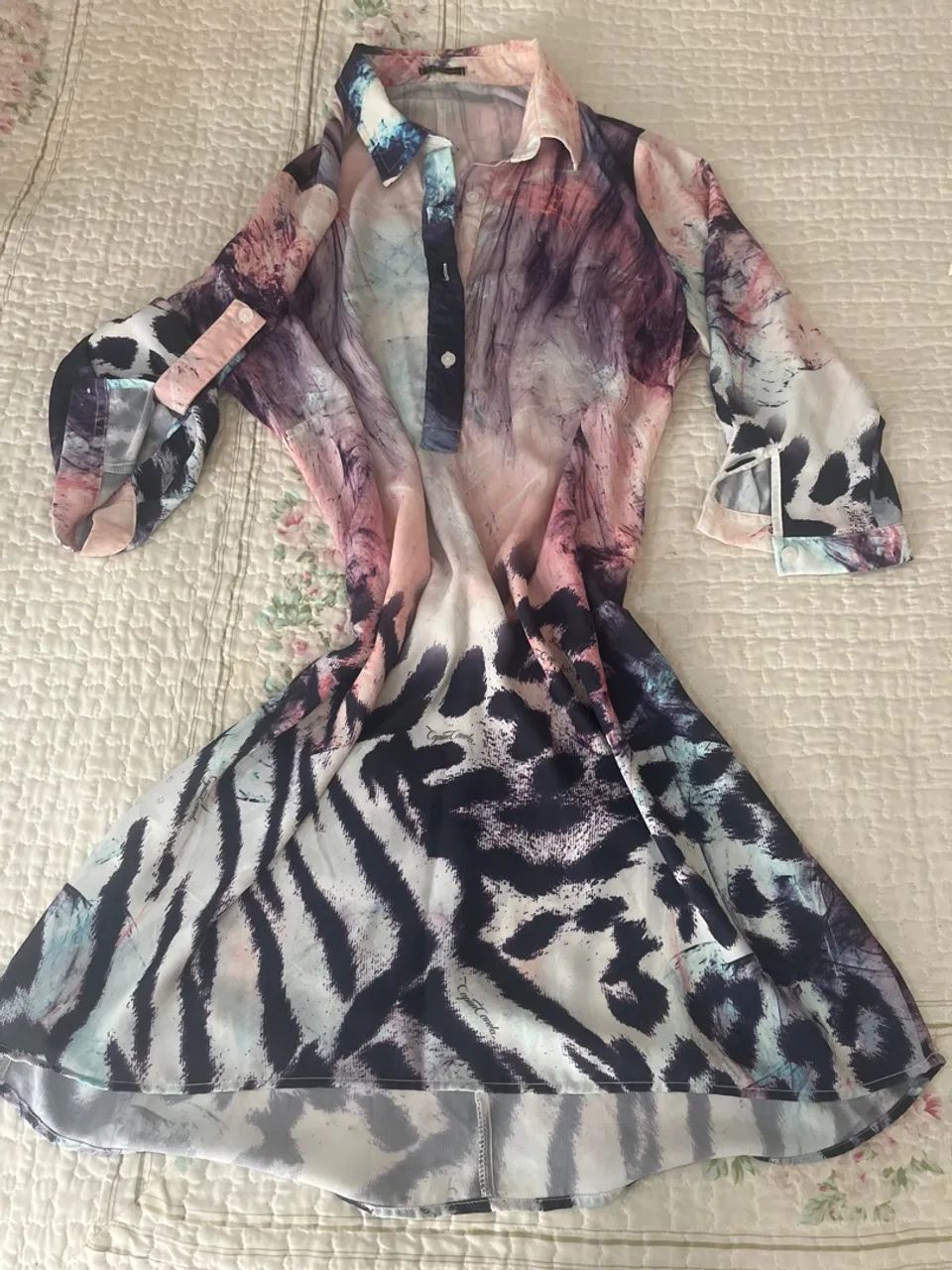 Blusa de seda estampada - Foto 2