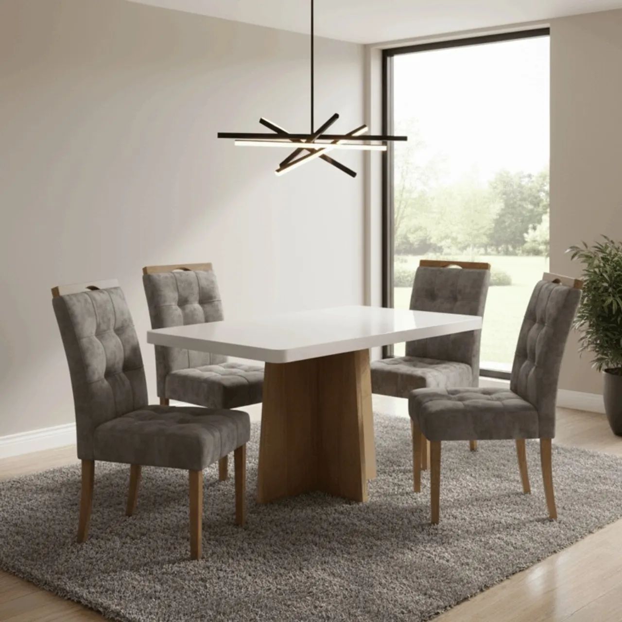 Mesa de Janta 4 Cadeiras Sther OFERTA tt43 - Foto 3