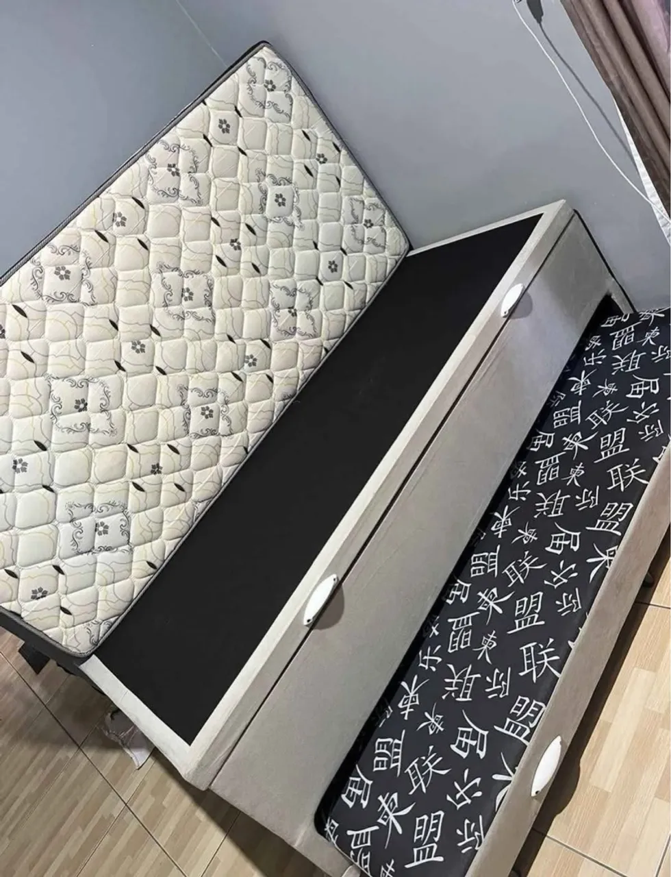 CAMA BOX solteiro baú