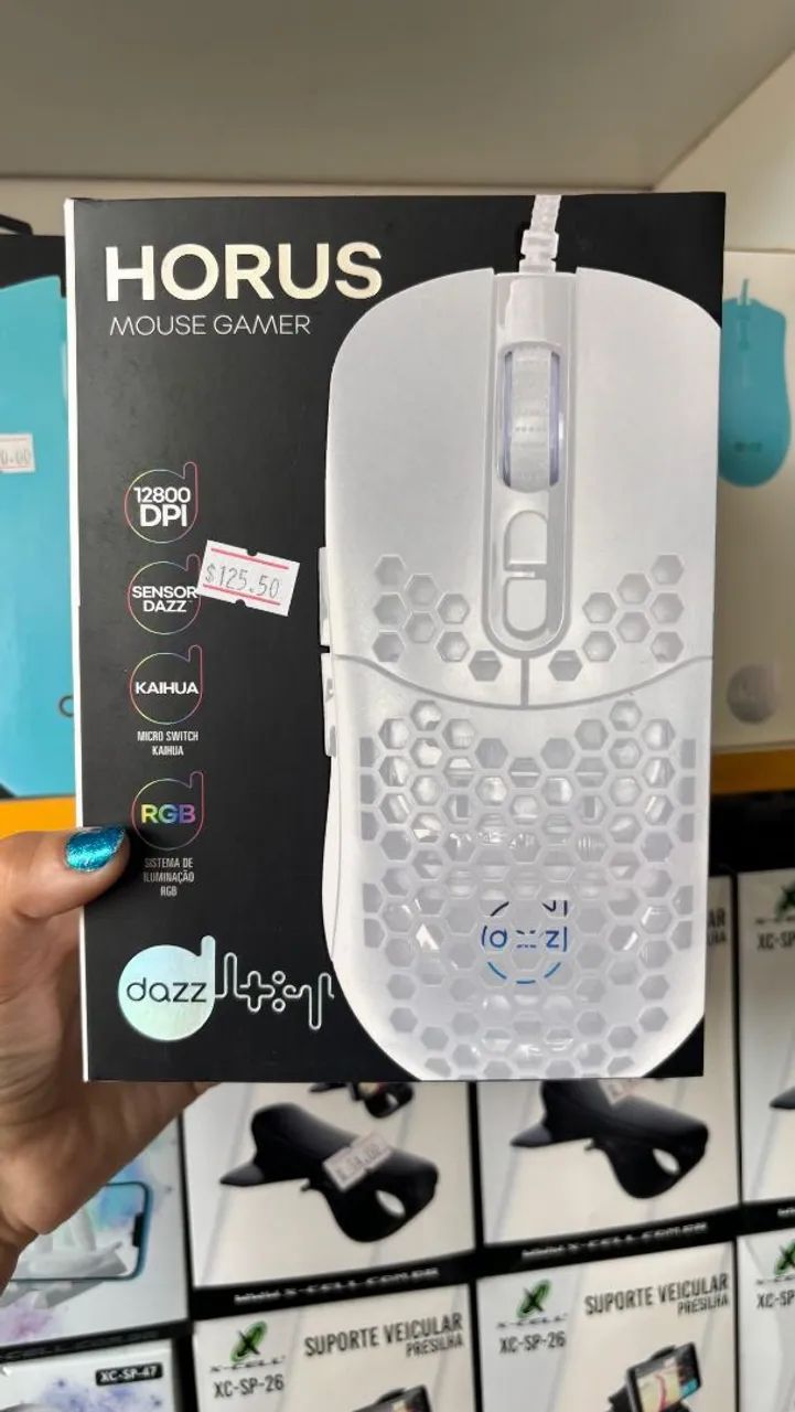 Mouse Gamer Horus Dazz RGB - 12800 DPI