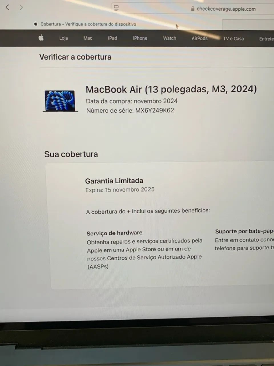 MacBook Air m3 8/256 na garantia Apple - Foto 4