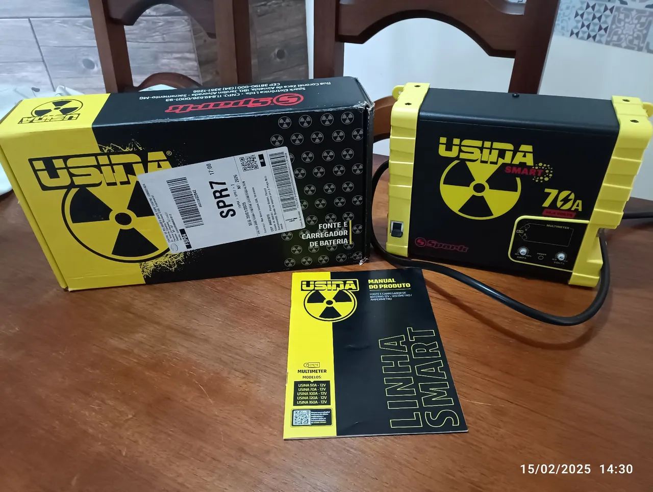 Usina Fonte e Carregador de Bateria 70A
