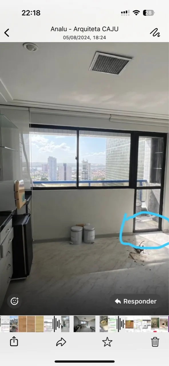 Janela de alumínio com vista panorâmica
