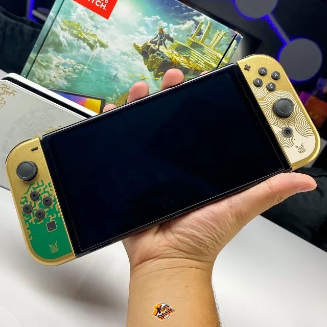 Nintendo Switch OLED Edição Especial Zelda Tears of the Kingdom | Versão Especial Original - Foto 3