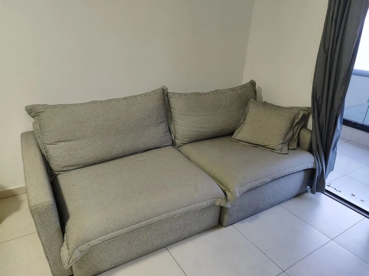 Sofa cama linho 2,10m