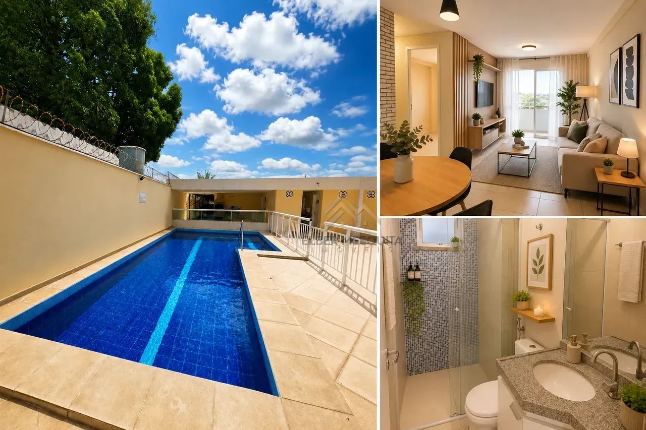 Apartamento 3 Quartos |  100% nascente| 62,60 m² | Elevador | Lazer Completo