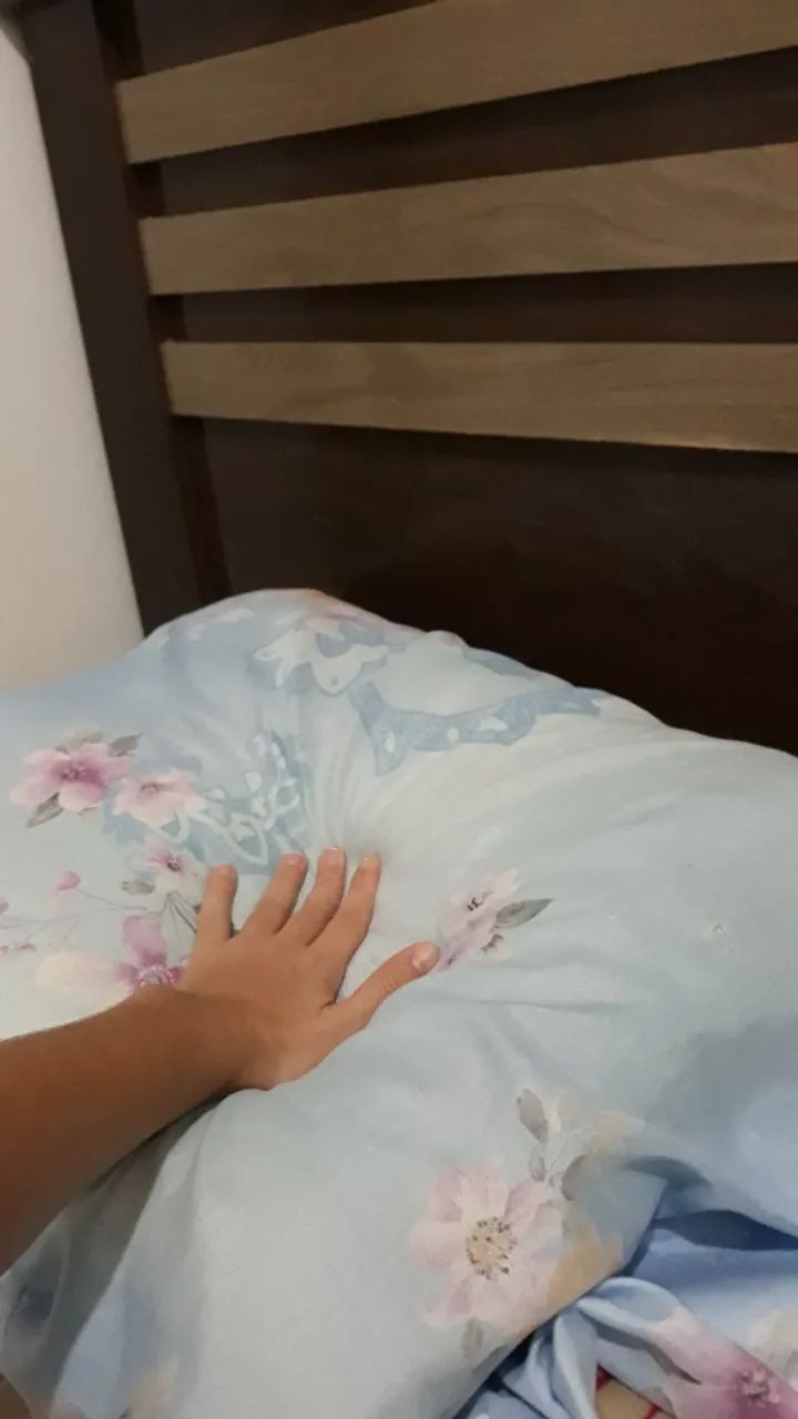 Cama de solteiro completa já com colchão ortobom e travesseiro ortopédico Nasa - Foto 5