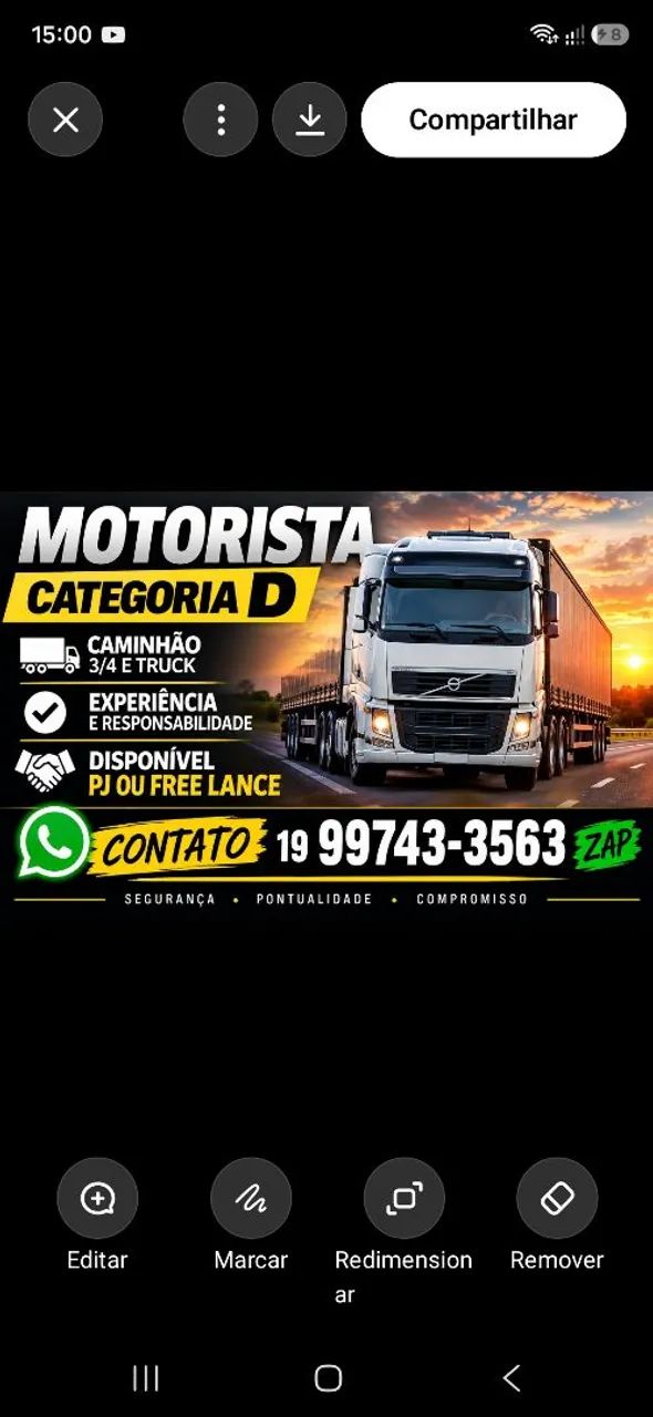 Estou Disponível, Motorista categoria D e Mopp