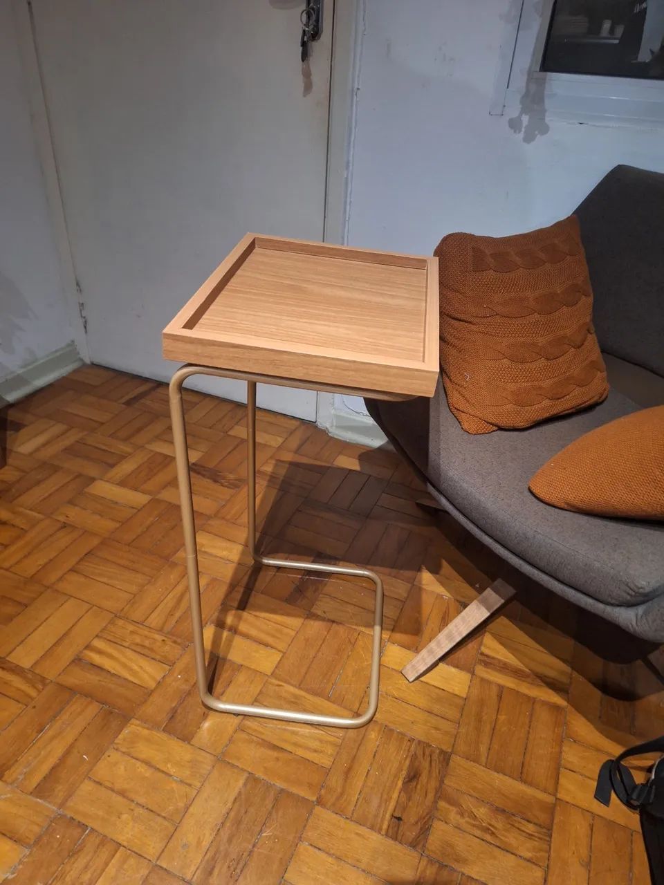 Mesa lateral mdf e metal