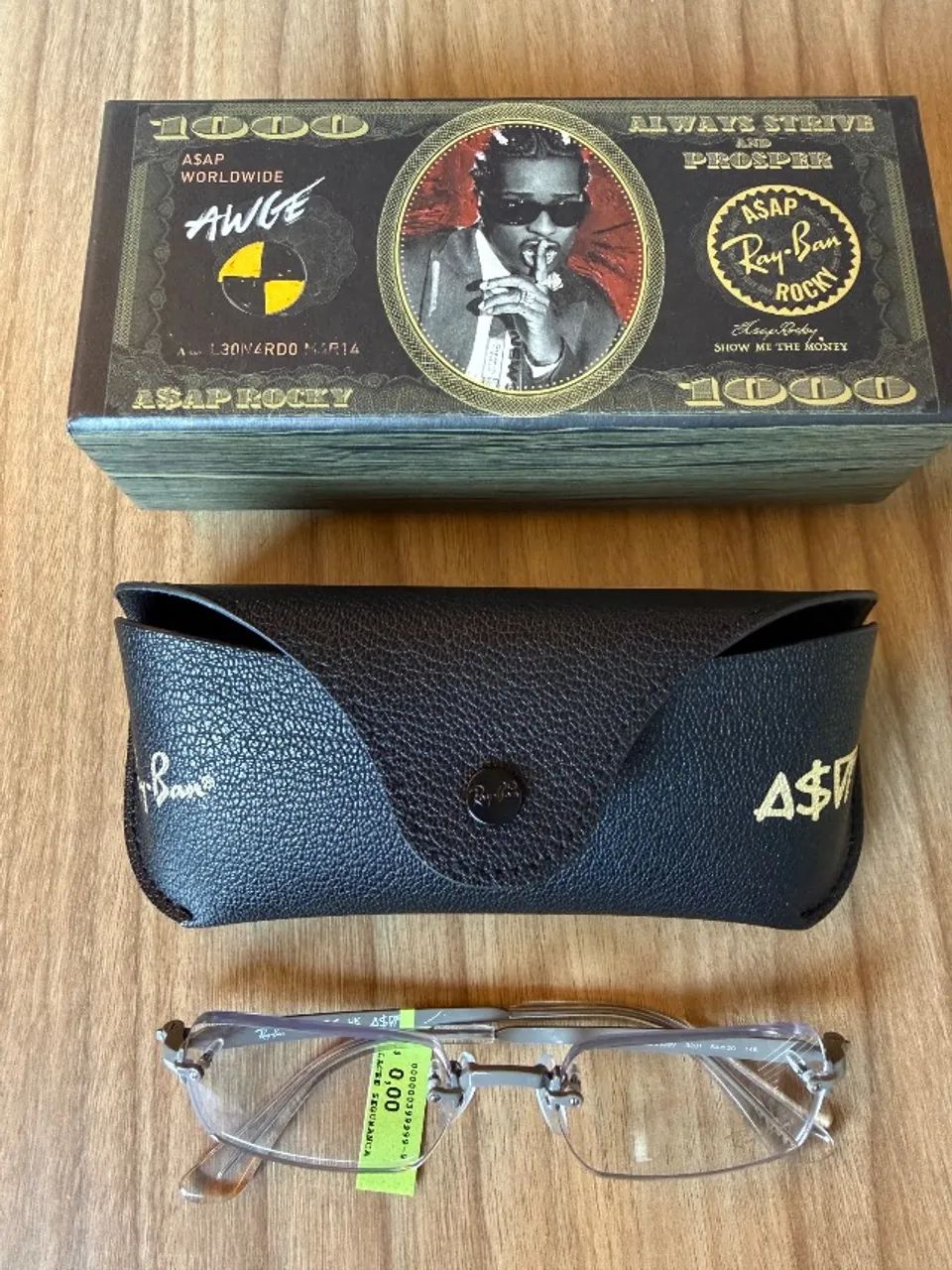 Armação Ray Ban Cinza 3928V 3201 (Sem uso)