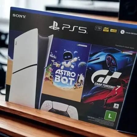 PS5 Slim Branco - Digital  - Foto 2