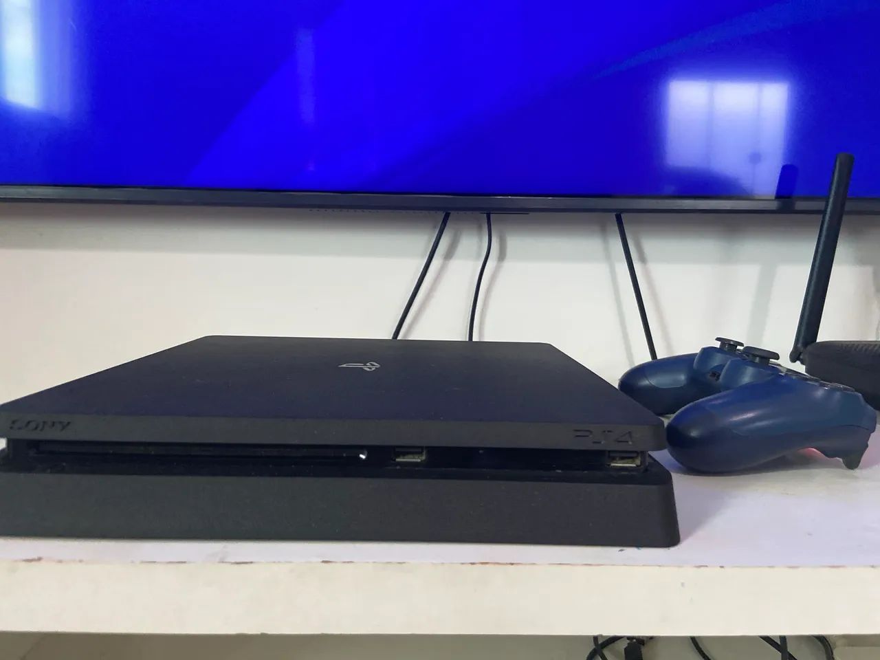 PS4 Slim Original Usado Funcionando 100% - Preço Abaixo do Mercado - Foto 4