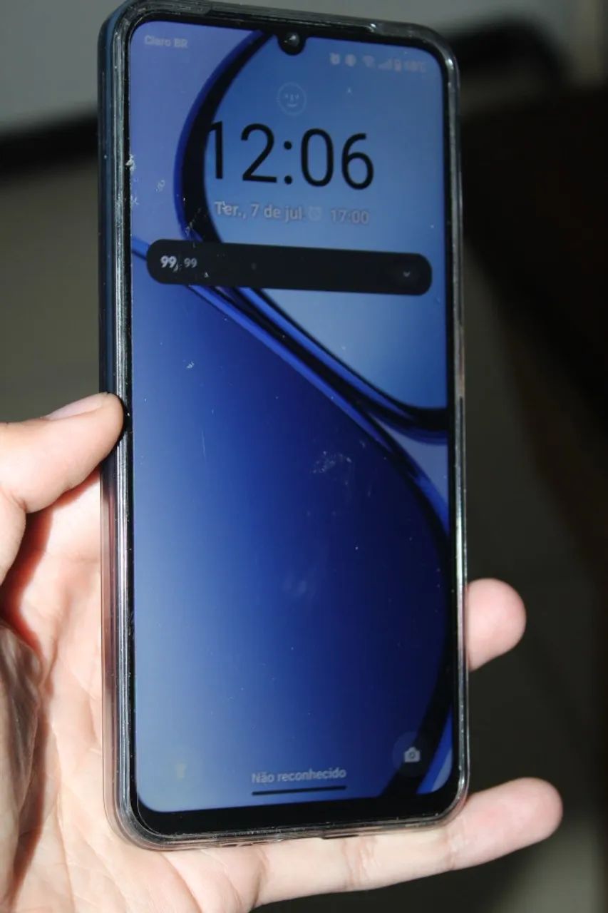 Celular usado Realme Note 60X Preto 128/4GB  - Foto 2