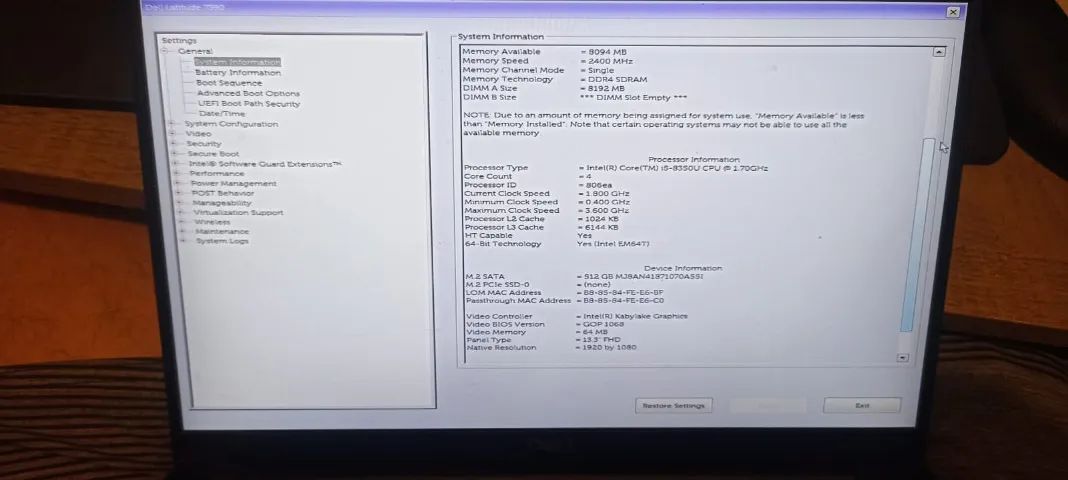 Notebook Dell Latitude 7390 Core i5 8ª Ger / 8GB / 512GB SSD - Foto 5
