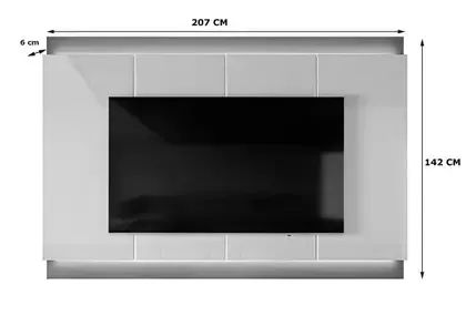 Painel Marrocos 2,07m com LED: Sofisticação e Destaque para TVs de até 75? - Foto 2