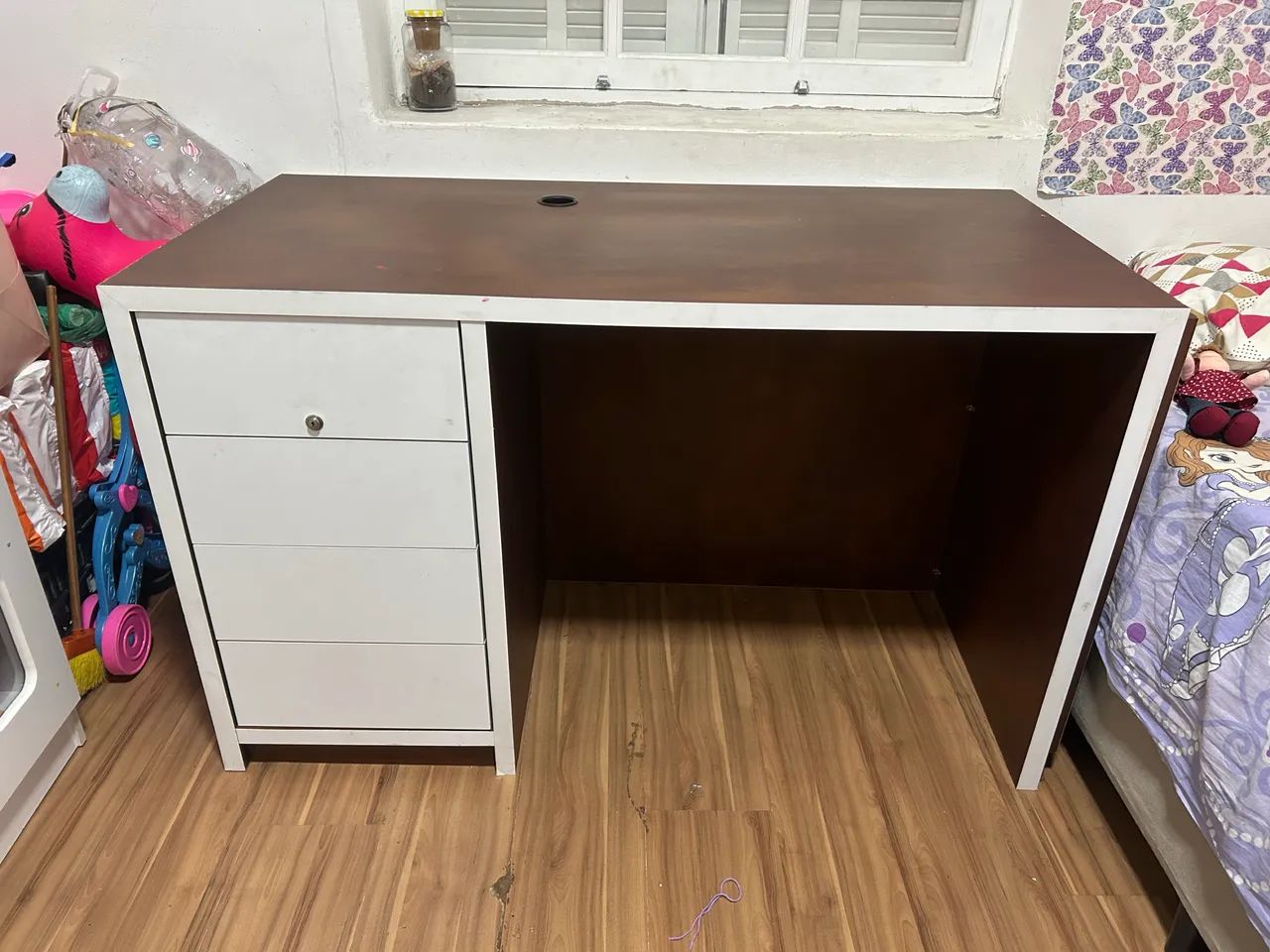 Mesa de Escritório Grande com Gaveteiro | 2 Unidades