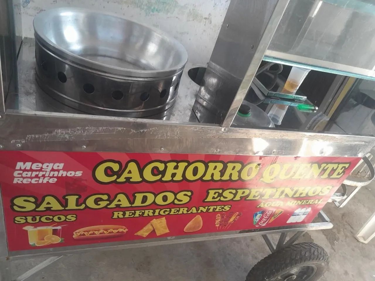 Carrinho de lanche de inox - Foto 2