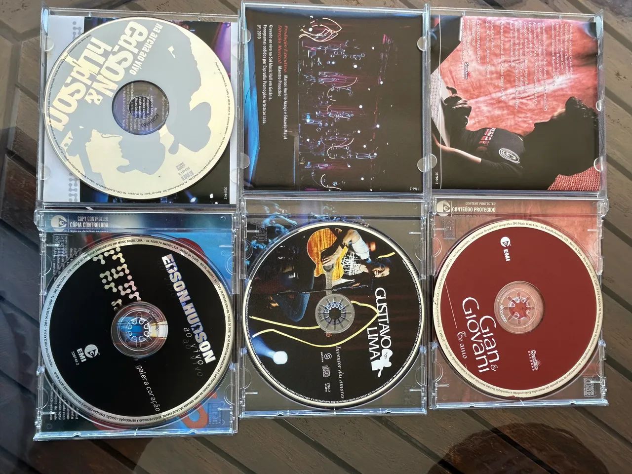 Kit 5 CDs originais Gian&Giivanni, Gustavo Lima e outros - Foto 2