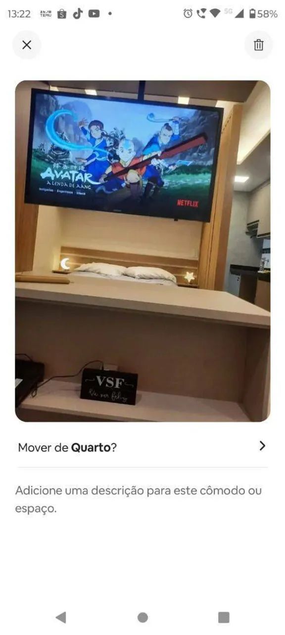 Sudio todo mobiliado
