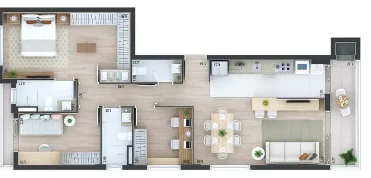 PLANTA 99m²