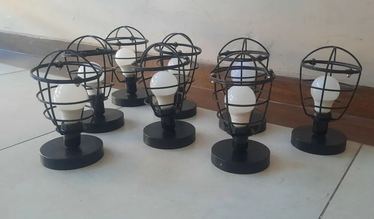 Luminárias estilo industrial lote com 8 - Foto 2