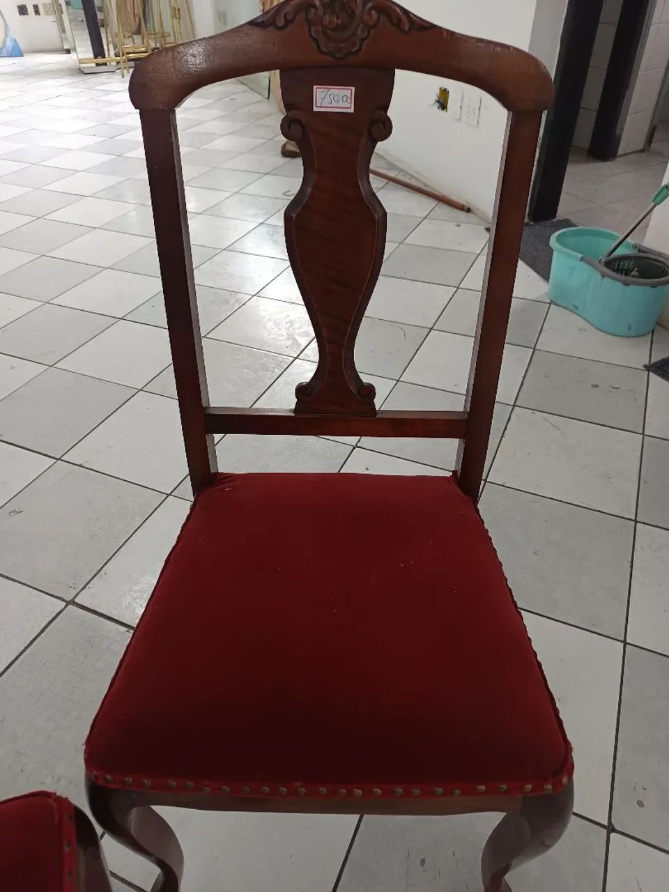 Par de cadeiras clássicas com blanqueta - Foto 2