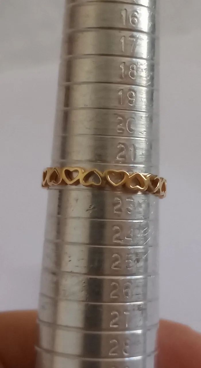 Anel banhado em ouro 18k - Foto 4
