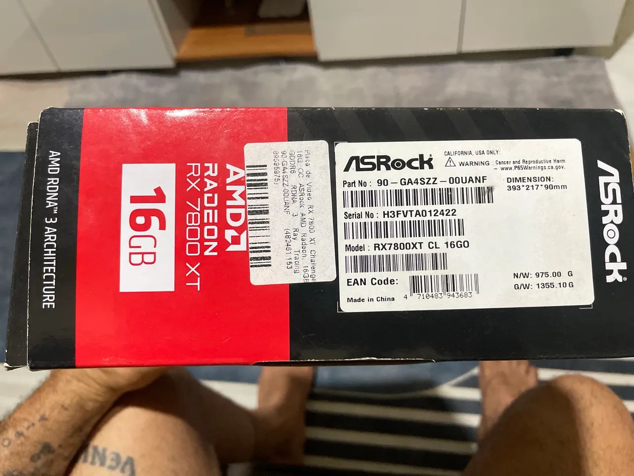 Placa de vídeo Rx 7800xt 16gb